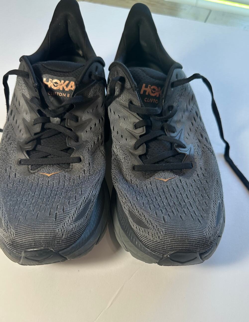 HOKA Clifton 8 Women's Size 12 Dark Charcoal Running Shoes